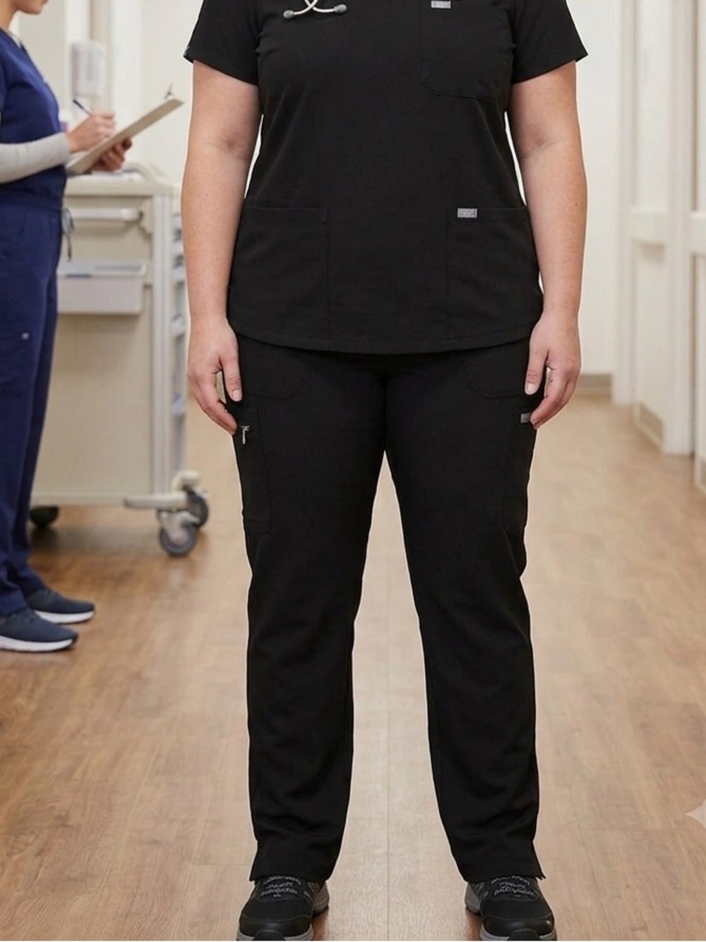 Figs Black Kade Cargo Scrub Pants Sz 2X NWT